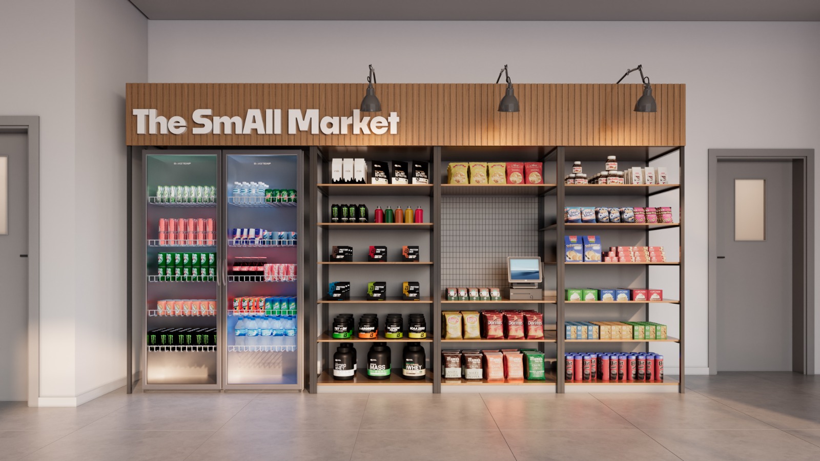 Product display and interior view at The SmAll Market